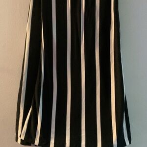 Black and White Striped Flare pants LA gypsy size large